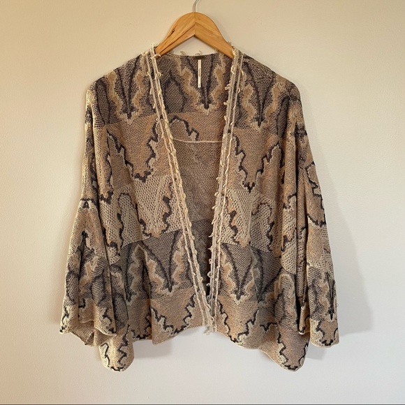 Free People Butterfly Kimono Sweater Cardigan - Picture 4 of 11